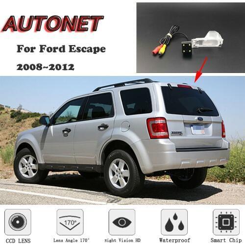 AUTONET HD Night Vision Backup Rear View camera For Ford Escape 2008~2012 CCD/license plate Camera or Bracket