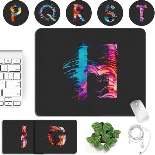 Mouse Pad Antibacterial Waterproof Computer Mousepad High Quality PU Leather Anti-slip Mousepad Gamer Painting Pattern Series