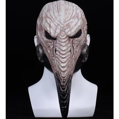 Halloween Mask Plague Doctor Anime Cosplay Masks Steampunk Costume Props Latex Mascarillas For Women Face Masques Fashion Party