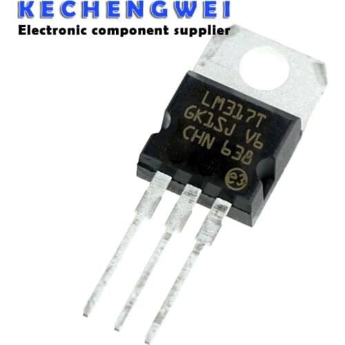 10PCS LM317T TO220 LM317 TO-220 317 1.2V-37V 1.5A new and original IC Chipset