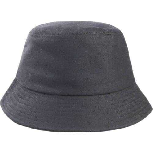 Solid Color Fisherman Hat Wide Brim Beach UV Protection Round Top Sunscreen Fisherman Caps Hip Hop Foldable Bucket Hats TG0048