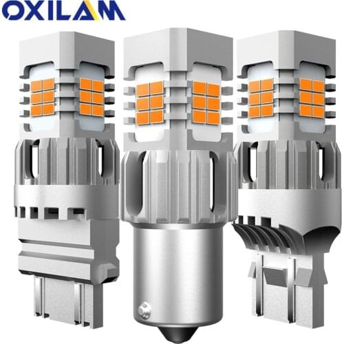 P21W 7440 W21W LED Amber Error Free Turn Signal Lamp for Renault Logan Duster Sandero Kaptur Fluence Megane Koleos Arkana Laguna