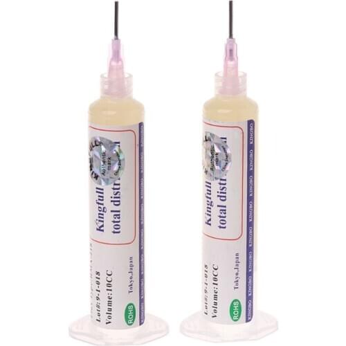 2 Pcs 10CC RMA-218 BGA Reballing No-Clean Repair Solder Flux Paste With Needles