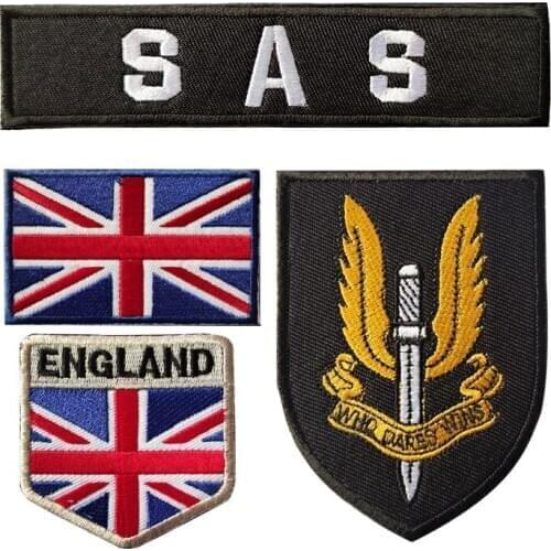 Velcro Embroidery Cloth Stickers United Kingdom Air Crew Sas Armband Patches British Bag Backpack Army Tactical Military Badge