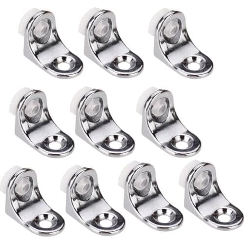 10 X L Shape Right Angle Glass Panel Shelf Clamp Holder Bracket Support Clip