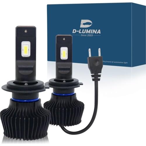2Pcs H7 Led Headlights Fog Light Bulbs CSP Chip 8000LM 12V 6000K Bright White Day Running Light DRLs Canbus Error Free