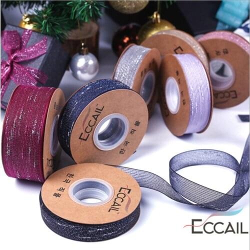 25mm 10 Yard Silver Jump-Point Striped Snow RibbonHairdressing Bow DIY Material Flower Art Materials Gift Packaging Belt