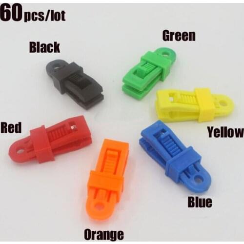 60pcs Tent wind rope buckle outdoor camping plastic fittings sunshade fixing buckle multifunctional rope buckle Free Delivery