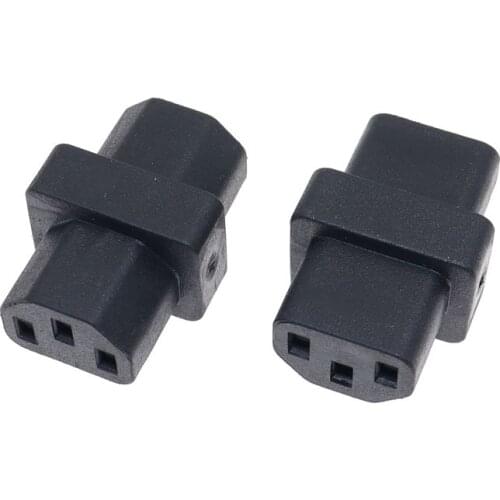 PDU UPS Converter Plug, IEC320 C13 to C13 AC Power Adapter Female to Female Computer C14 Connector Socket 10A 250V