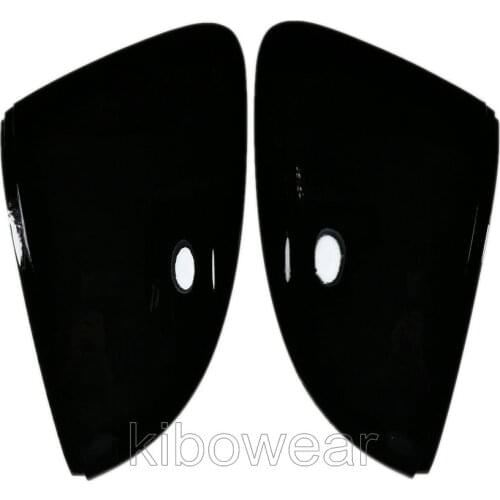 Black Side Wing Mirror Caps Cover for Skoda Octavia Mk3 A7 5E for VW T-ROC Replace 2014 2015 2016 2017 2018 2019 Nivus 2020 2021
