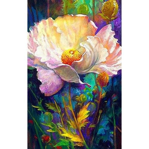 JMINE Div 5D watercolor Flower artist Full Diamond Painting cross stitch kits art High Quality Floral 3D paint by diamonds