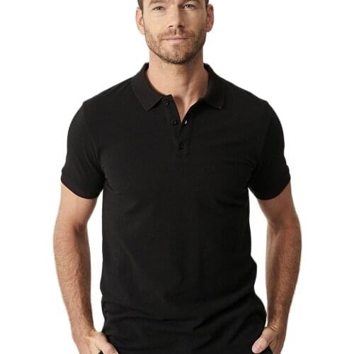 Male Black-Blue-Khaki Polo Collar, Cepsiz, Slim Fit, Narrow Cut 100 Koton, flat T-Shirt, Casual, Modern, Do Not sweat quality