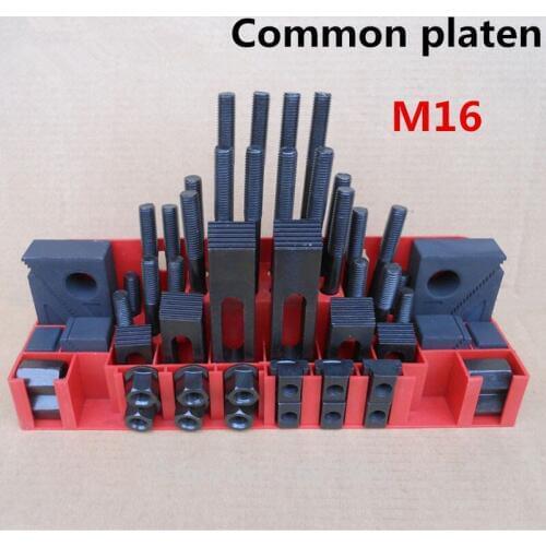 M16 Milling Machine Clamping Set 58pcs Mill Clamp Kit Machine Tool Vice Milling Machine Accessories Set