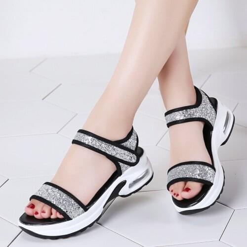 YSHUNIJ 2021 New Summer Shoes women sandals Binding Magic beach flip flops ladies sandals Light Weight Slip Resistant Sandals