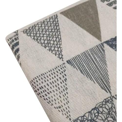 Cotton Linen Printing Fabric For DIY Sewig Cotton Flax Linen Fabric Canvas Crafts Cloth Material Width By Meters For Quilting