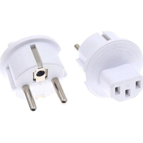 Europe plug to C13 adapter for AudioCube,CEE7/7 to IEC C13 Converter Adapter, EU Schuko Type E/F Plugs for PowerCube Rewirable
