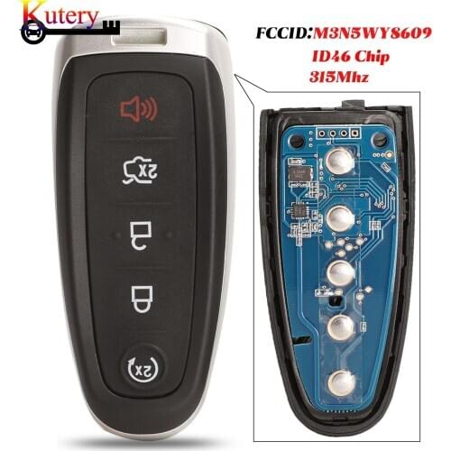 Kutery 5pcs/Lot Remote Smart Car Key For Ford Edge Escape Explore Expedition Flex Focus Taurus Keyless Go M3N5WY8609 315MHZ ID46