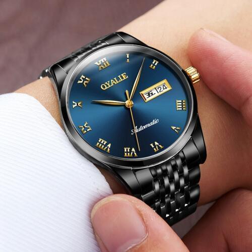 Swiss Genuine Ultra-thin Watches 2019 Mens Automatic Mechanical Watches Refined Steel Waterproof Thin Style Watches