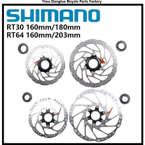 Shimano Rt30 MTB Mountain Bike Bicycle CENTER LOCK Disc Brake Rotor 160mm 180mm