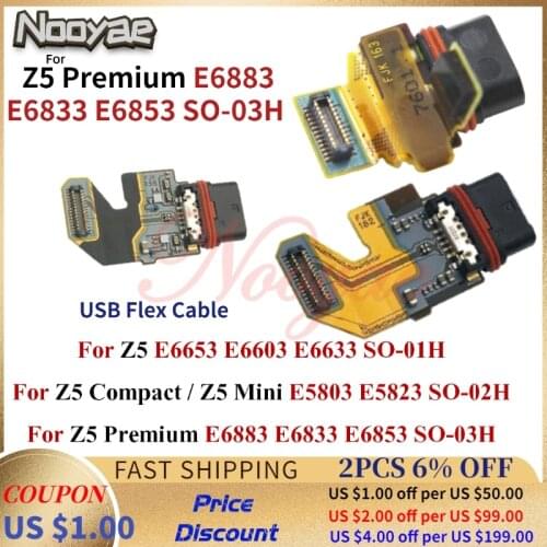 Best Tested For Sony Xperia Z5 Compact Z5Mini Z5 Premium USB Dock Charging Port Plug Charger Connector Flex Cable Board
