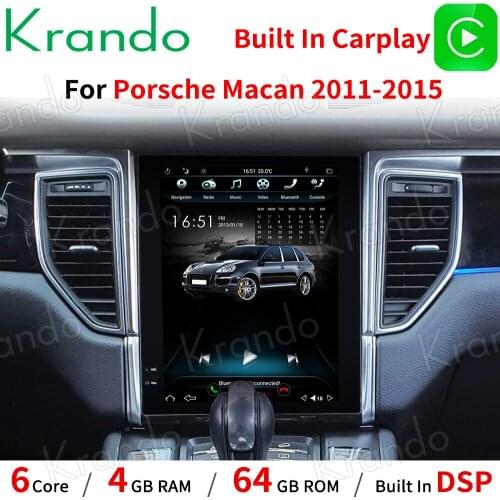 Krando Android 10.0 8.4''/10.4" Tesla Vertical screen car audio multimedia player for Porsche Macan 2011-2015 gps navigation