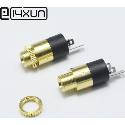 1pcs/lot PJ392 3.5mm Stereo Female Sockect Jack with Screw 3.5 Audio Headphone Connector PJ-392 gold color