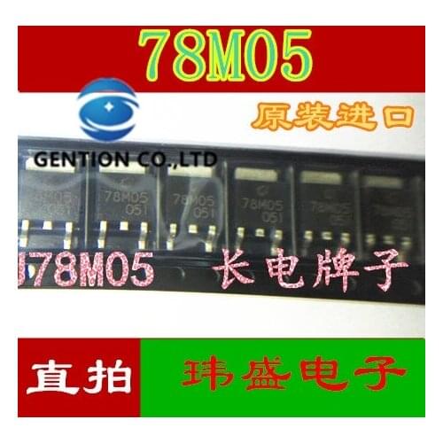 10PCS Long telegram CJ78M05 78 m05 three-terminal voltage regulator triode SOT-252 in stock 100% new and original