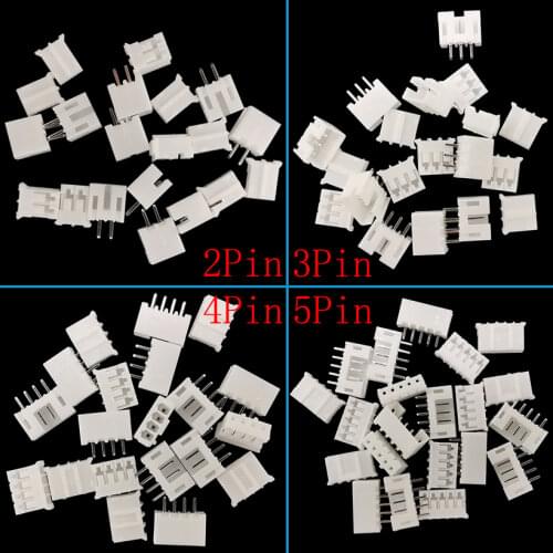 50/100PCS PH2.0 2Pin 3Pin 4Pin 5 Pin Pitch 2.0mm JST Shell Terminal Male Female Plug Socket Plastic Housing Pin Header Connector