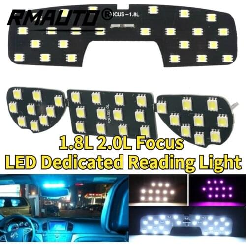 12V White Car LED Reading Light Interior Light Dome Lamp Map Light Roof Light For Ford Ecosport / Focus 2 MK2 07-15 1.8L 2.0L