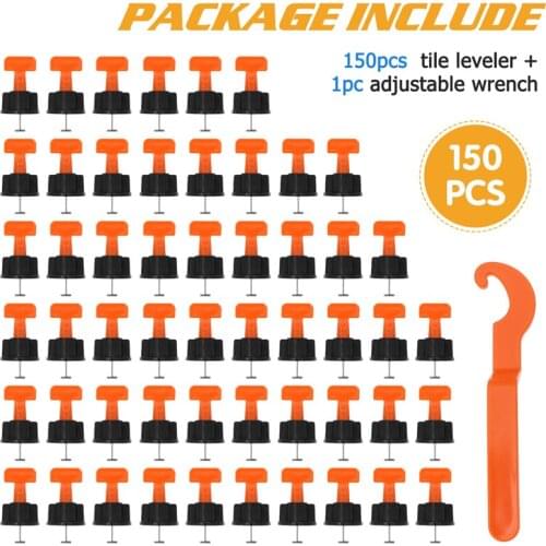150Pcs Level Wedges Tile Spacers For Flooring Wall Tile Spacer Carrelage Tile Leveling System Leveler Locator Spacers Plier