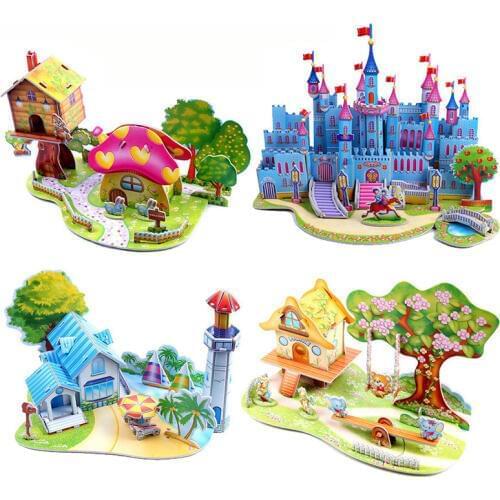 3d three-dimensional puzzle model toy