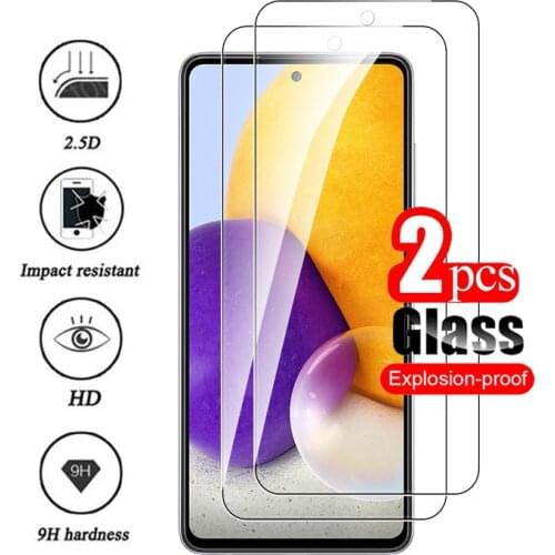 9h tempered protective glass for samsung a71 2pcs glass for samsung galaxy a51 a72 sansum a71 safety screen protector film