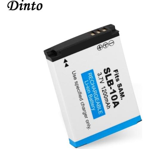 Dinto 1200mAh 3.7V 1pc SLB-10A SLB10A SLB 10A Digital Camera Battery for Sansung PL50 PL60 PL85 PL610 L100 L110 L200 L210