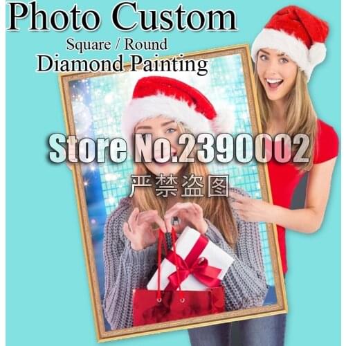 5D Diy Diamond Painting Photos Custom Full Square / Round Rhinestones Diamond Embroidery Baby,Wedding and Parents gift