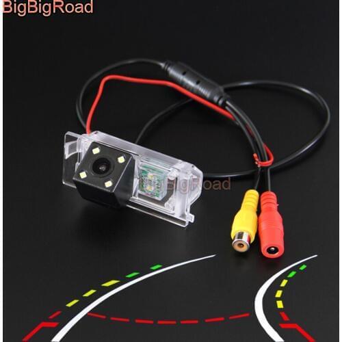 BigBigRoad Car Intelligent Dynamic Tracks Rear View Backup CCD Camera For Haima family 3 Haima m3 Night Vision Waterproof