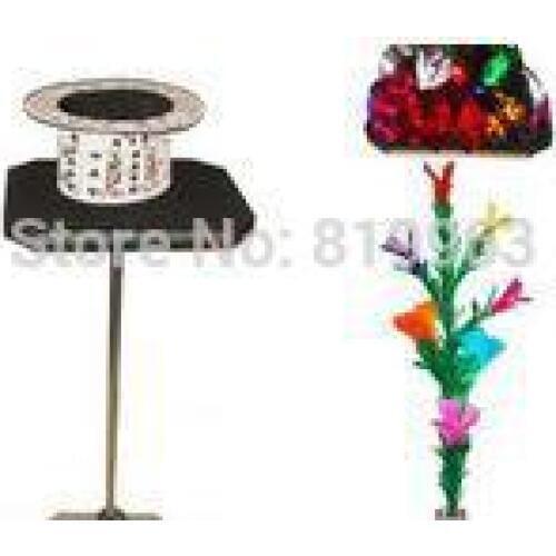 Table To Feather Flower And Mylar Flower/Shaun Flower Table - Magic Trick,Stage Magic,Close Up magic ,Floating Magic,Accessories