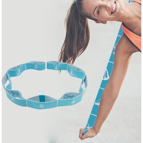 Yoga Pull Strap Belt Resistance Bands Latex Elastic Stretching Fitness Gymnastics Training Bands Home Gym Equipment