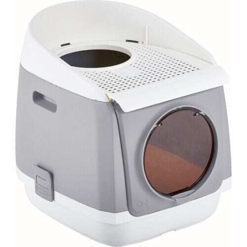 Free Cabin Cat Litter Box Fully Enclosed Deodorant Cat Toilet Large Size Anti-splashing Cat Potty Cat Supplies Pets