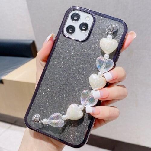 Crystal Bracelet Case for Samsung Galaxy S21 Plus S20 FE Note 20 Ultra S10 A52 A72 A32 A22 Glitter Bling Diamond Bumper Cover