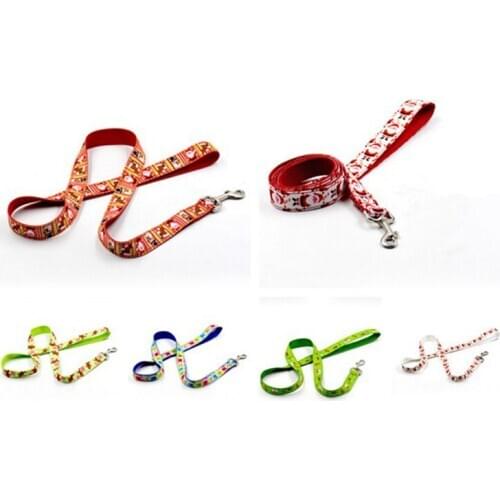 Hot Sale Fashion Nylon Christmas Pet Dog Leash Puppy Dog Lead Pet Products Strong Pet Dog Lead Training Lead S L Supply