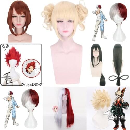 My Boku no Hero Academia Izuku Midoriya Short Green Black Synthetic Hair Heat Resistant Cosplay Costume Wig