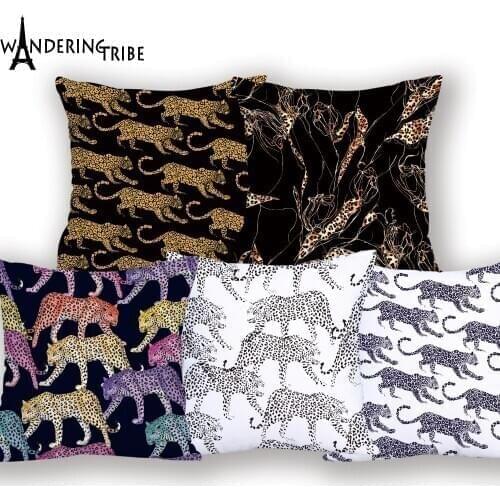 Panther Animal Cushion Covers 45*45cm Square Pillow Covers Decorative 2019 New Throw Pillows Decor For Home Gift Pillow Case