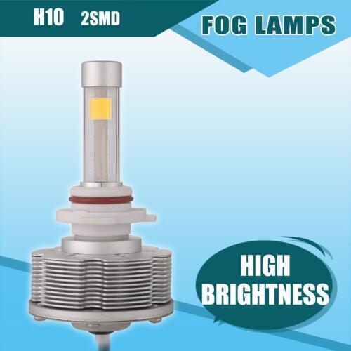 Newest H10 LED Fog Lamps Conversion Kit Cars Bulbs External Lights Fog Lights 20W Super White Easy Install