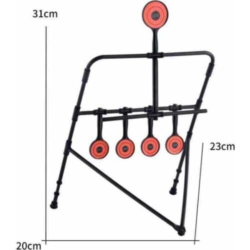 Paintball Child 5-Plate Shooting Target Reset Spinner Targets With Stickers Playing Toy Training Accessories