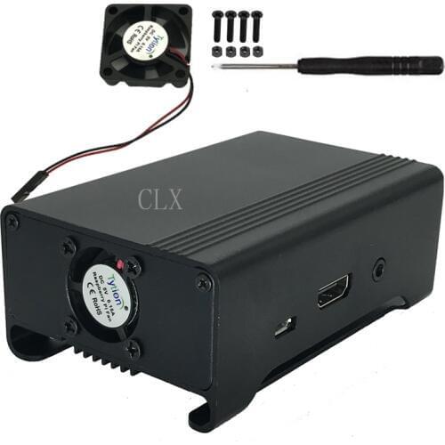 Raspberry Pi 3Generation Metal Shell Raspberry Pi 3 Aluminum Alloy Box Thermal Protection Shell With Coolling Fan