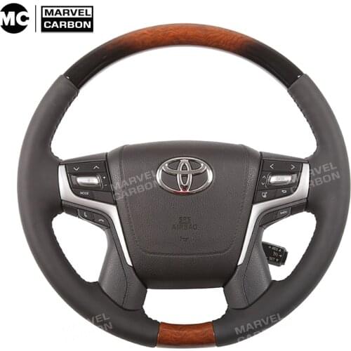 Steering Wheel Land Cruiser FJ Cruiser Carbon Fiber Wood for Toyota Land Cruiser/FJ Cruiser
