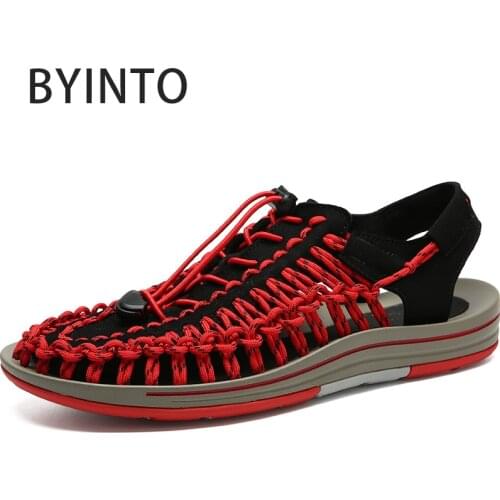 Big Size 38-46 Men Beach Sandals High Quality Handmade Male Summer Non-slip Hiking Shoes Man Platform Slipper Sandalia Masculina