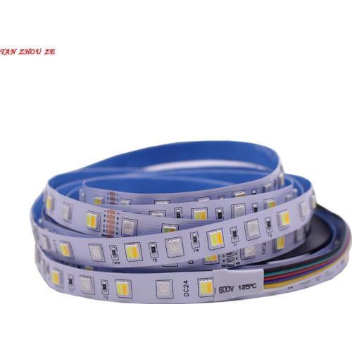 Led Strip RGB+CCT Strip 12mm Width FPC 5050 Strip IP20 IP65 IP67 5M 300LED 12V 24V RGBCCT Waterproof LED Light Strip Flexible