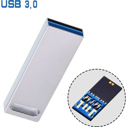 High Speed Custom Logo USB 3.0 Mini Usb Flash Drive 16GB 32GB 64GB 128GB Gifts Pendrive Waterproof Metal pen drive Memory Stick