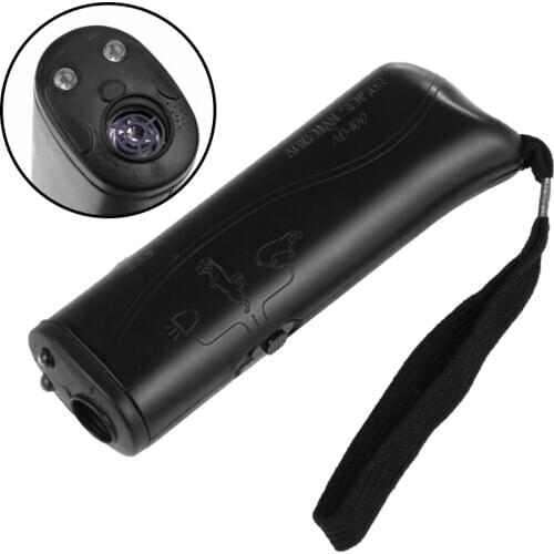 1PC Pet Anti-barking Device Barking Stopper Training Tool Sonic Anti-Barking Trainer with LED Torch